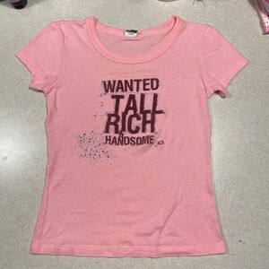 y2k Hollister Slogan Tee Shirt